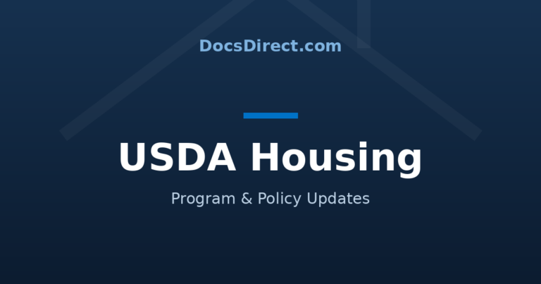 USDA – Fiscal Year 2020 Conditional Commitment Notice